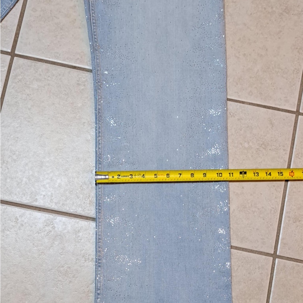 Maeve (Anthropologie) "The Colette Full-Length Sparkle Jeans" - Picture 9 of 12
